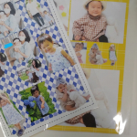 家族の写真をシールにしました𓂃𓃘𓈒𓏸𓐍.専用アプリから画像を加工して自由に配置できてとっても簡単でした😍😍.文字入力も可能で娘が保育園デビューしたので水筒などの持ち物に&hellip;のInstagram画像