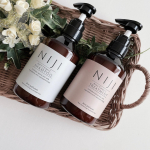 NIJI シャンプー・トリートメント使い切りました✨..NFG*配合で傷んだキューティクルを補修し、使い続けるほどにうるツヤ髪を実現するシャンプー・ヘアトリートメント❣️*ナノファ&hellip;のInstagram画像