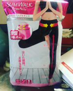 コロナになってかなり運動不足だったので、またジム通い再開！よかのクラスの時に履いてみたら引き締まってるに合わせて発汗作用で汗だくになった！#スリムウォーク #SLIMWALK #スタイルキ&hellip;のInstagram画像