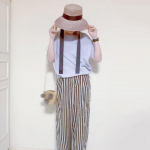 #みねこーで今年はリボン付きハットをヘビロテちう。.いろいろバタバタしてて、一日があっという間に過ぎてしまう。。まだ5月ぐらいの感じ。7月嘘やろ？！..毎日めっちゃ暑いけど&hellip;のInstagram画像