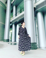 👗寒い日コーデ💞⁡ちょっと曇りの寒い日コーデ⭐️⁡ワンピは胸の大きな女性でもキレイに着られるニッセンのワンピース👗（貧乳に見られがちやけど、一応ありまんねん&hellip;&hellip;🤣（笑）💦）&hellip;のInstagram画像