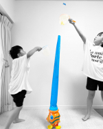 🐡最近家で盛り上がるゲーム『ふわふわおさかなキャッチ』風圧で出てくる魚を網でキャッチする単純なゲームなんだけど出てくるタイミングが読めなくてめっちゃ盛り上がる🤣&hellip;のInstagram画像