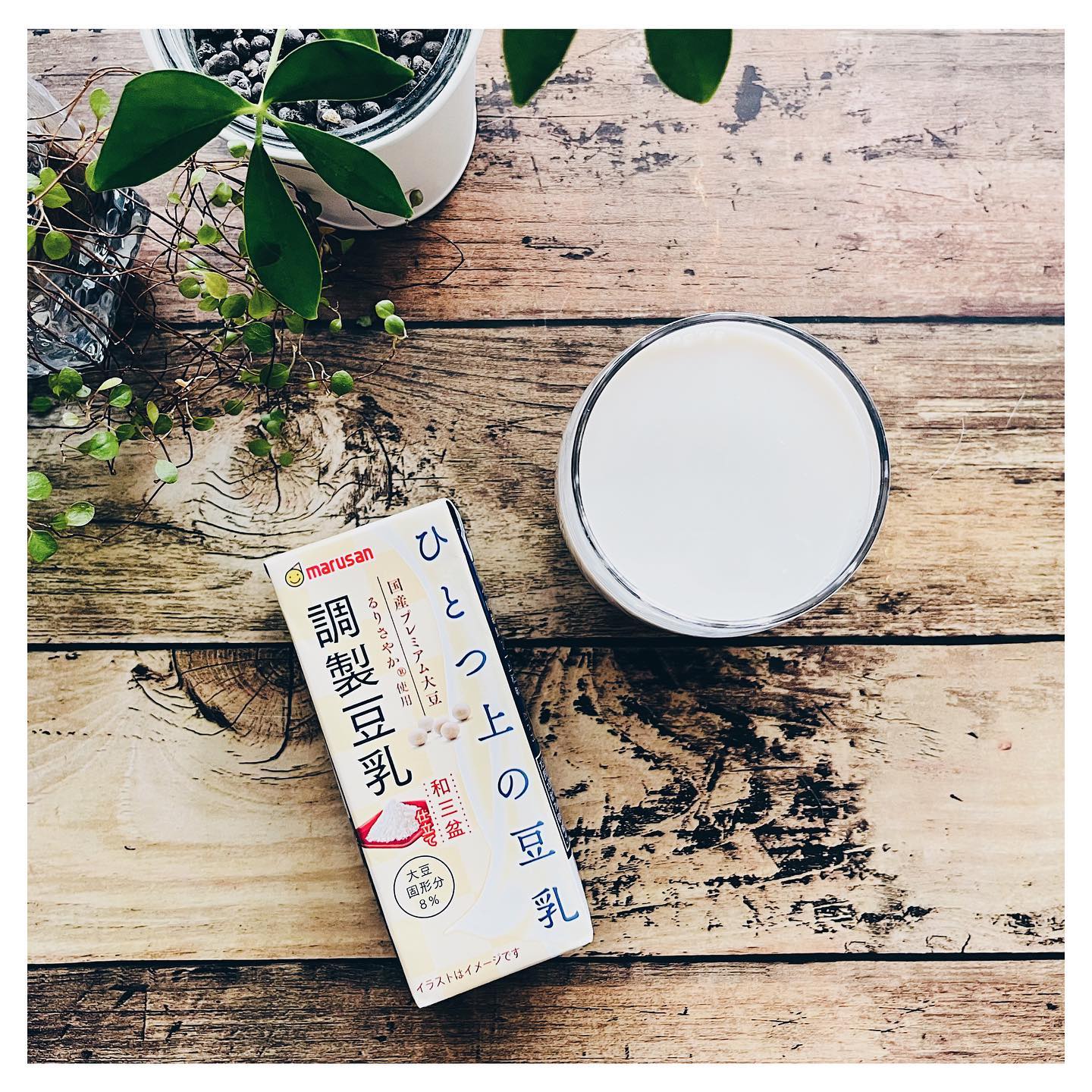 口コミ投稿：𖠚ひとつ上の豆乳調製豆乳和三盆仕立て⁡⁡マルサンの新商品🌟⁡上品でやわらかな甘みの和…