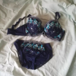 胸がしっかり上がって安定感があります。肩紐も太めで痛くない。花柄の刺繍も綺麗。商品番号：BKR0317F0017#ニッセン #ニッセンインナー  #ブラジャーショーツセット&hellip;のInstagram画像