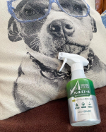 暑い中心配だったダニなどのアレルギー。消臭のできる商品を試すことが出来ました！シュッとするだけで、アレルギーケア🤗ルパンもなんだか嬉しそう😚#ハウスダスト対策 #アレルキエール #消臭&hellip;のInstagram画像