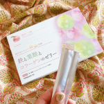 𖤣𖤣𖠿𖤣𖤣しまのや さまよりモニターでいただいた鉄と葉酸とコラーゲンのゼリー ⁡ピーチ味で美味しくて、簡単で1日1スティック、無理なく続けられました⤴︎そう言えば、お化粧持&hellip;のInstagram画像