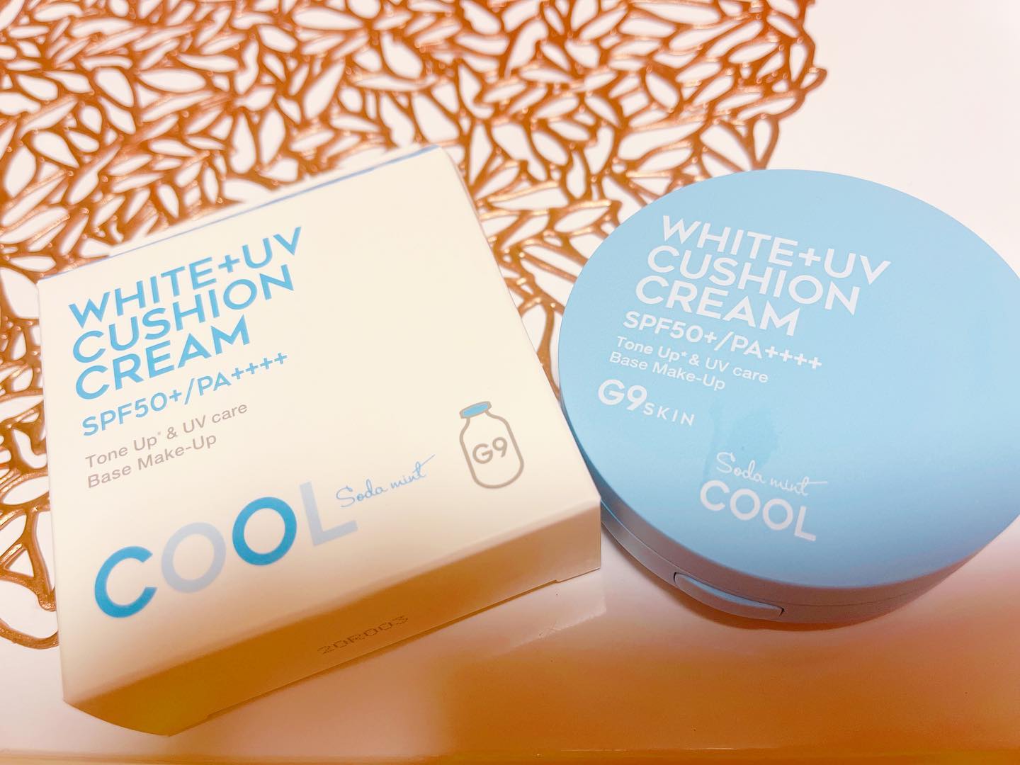 口コミ投稿：G9 WHITE +UV CUSHION CREAM COOLタイプ数量限定＆日本限定発売✨暑い日にぴったりな…