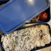 「毎日の主人のお弁当。」もち麦を1年以上食べている方へのアンケートの投稿画像