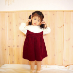 𓂃一気に涼しくなってきたね〜🍇はやく秋服の季節にならないかなぁ🍁ベビーザラスオリジナルブランド『Sophitica』のお洋服を着せてみた୨୧✩コーデュロイ切替えワンピー&hellip;のInstagram画像