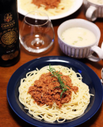 ボロネーゼ！正田醤油さまとご縁がありまして、冷凍ストック名人シリーズの新商品、「ボロネーゼの素」をお試しさせていただきました😊ジッパー袋につけダレが入っています。中に合挽きミンチを投入、&hellip;のInstagram画像