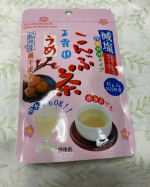 玉露園　減塩梅こんぶ茶試してみました。減塩梅こんぶ茶は、塩分を30%カットしながら、カルシウムやヨウ素などのミネラル分を豊富に含んでいます。そして、梅干しに含まれているクエン酸には、体&hellip;のInstagram画像