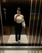 🤍５秒で着痩せ🤍この日のボトムスはニッセン u0040nissen_ladies_official ５秒で着痩せ　ワイドゴムカバーアップパンツ【テーパード】商品番号⇨ZZY0122E0001&hellip;のInstagram画像