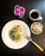 &bull;&bull;&bull;【SUNAO もっちりパスタ🍝】@sunao_fan 江崎グリコさんの商品をお試しさせていただきました✨今回は『レンジDEアレンジレシピ』との事で、私がチャチャチ&hellip;のInstagram画像