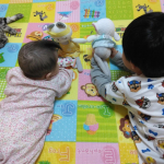 ･娘のお気に入り✨フレンズフォーライフのぬいぐるみ🧸お兄ちゃんもお気に入りです😆･娘が遊んでいるところを見かけては参加してくれます🙌･画像は、オムツの妹にトイレの行き方を教えて&hellip;のInstagram画像