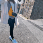 ⋆͛⚭&middot;̩͙こんばんは🌙今日は髪切ってスッキリ✧⁡写真は髪きる前〜長男に撮って貰ったよ😂⁡▶スリムウォーク 24h マルチスキニー  デニム風ブラック⁡24時間どんな時でも着用できる、&hellip;のInstagram画像