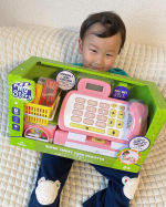 ....𓍲マイストーリー スキャンできるよ！おしゃべりショッピングレジスター𓍱モニター当選し楽しみに待っていたおもちゃがやっと届きました🧸❤️おしゃべりしてくれてスキャンができて&hellip;のInstagram画像