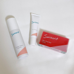 .サンソリット　スキンピールバー&acクリアシリーズ🌿顎やフェイスラインに繰り返しできるニキビに悩んでいました😢洗顔から簡単にできる3ステップ！ティートゥリースキンピールバーは&hellip;のInstagram画像