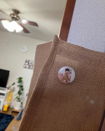 娘が帰省してきたので孫との生活を楽しんでます🍀*゜長期滞在のうちに可愛い写真でバッチを作成☺️#みんなのバッジ #缶バッジ #マグネット #DIY #オリジナル缶バッジ #フィ&hellip;のInstagram画像