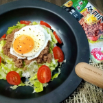 今日は1129(いい肉)の日🍖冷凍ストック名人 タコライスの素を使って晩御飯づくり🍳と、言っても事前に調味料入りのチャック袋にまとめ買いしたひき肉を入れて、冷凍していたものを焼くだけ💡冷&hellip;のInstagram画像