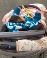 トイザらス、ベビーザらス様のベビーカーに当選しました㊗️🙏使ってみたのはPigeonのランフィエアリーってベビーカーでシングルタイヤのものです！使って見た感想はメリット💭･足元が広&hellip;のInstagram画像