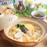 𖠿𖥧｡⋆⸜ ⚘ ⸝⋆‪‪𖠿𖥧𖥣⋆‪⸜ ⚘ 𖠿𖥣｡#モニプラファンブログ ( u0040monipla_official )より#なべやき屋キンレイ お水がいらない鍋焼うどん を頂きましただし&hellip;のInstagram画像