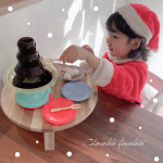 𓂃🍫♡@toysrus_jp さまからチョコレートファウンテンが🎁♡..トイザらス限定【おうちでつくっちゃお！チョコレートファウンテンパーティー】...お皿&hellip;のInstagram画像