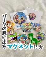 .2023.01.05📛..＼撮った写真をマグネットに／.トイホに泊まった時の写真をマグネットと 缶バッジにしたよｰｰ&hearts;️..みんなのバッジ っていうアプリ&hellip;のInstagram画像