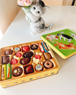 .🔻フォローミー🔻@erikodesuyoo⁡▷▶︎▷ ⁡ めちゃくちゃ可愛いパッケージの「ねこみゃみれ」シリーズ🍫は⁡あの有名なメリーチョコレートのアソートb&hellip;のInstagram画像