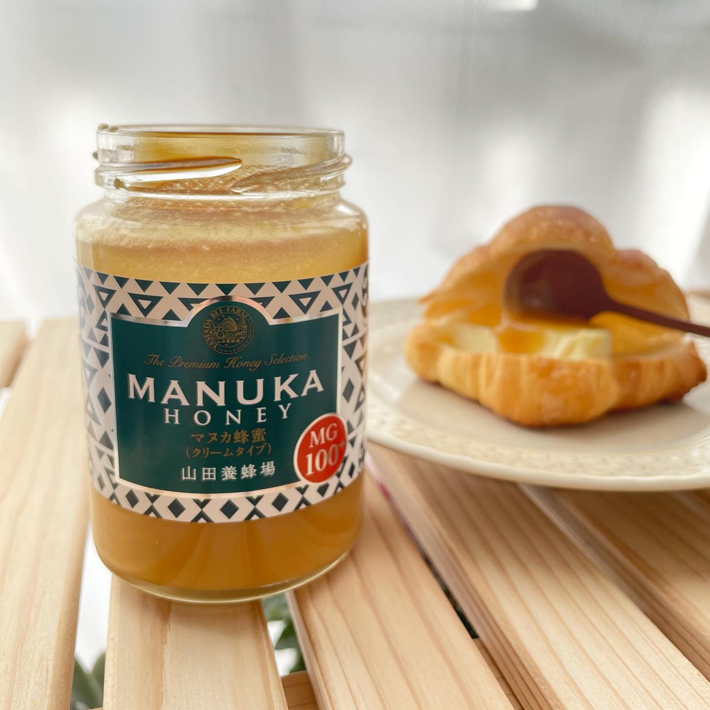 口コミ投稿：🍯 ❰ 山田養蜂場 マヌカ蜂蜜 MG100+（クリームタイプ） ❱ 🐝⁡この時期、喉の不調や免疫…