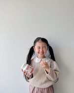 ..毎日食べるの楽しみにしてます♪美味しく、成長に必要な栄養がとれて嬉しい🥣@sukusukunoppokun スクスクのっぽくんカルシウムグミ V+ （イチゴ味）&hellip;のInstagram画像