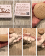 #モニプラファンブログ　様を通じて、　#無添加化粧品　#エポラーシェ 様の　#モイスチャーソープ をお試しさせていただきました🧼私物の泡立てネットで泡立てると、すぐにふわふわ　もこもこ　の泡が&hellip;のInstagram画像