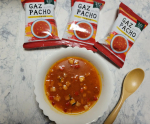 フリーズドライ製法のガスパチョ ガスパチョってなかなかおうちでは食べる機会ないけど、冷水にとかすだけでできるなんてびっくり❤やさしい甘みが特徴のポルトガル産とイタリア産の２種類のトマトを使&hellip;のInstagram画像