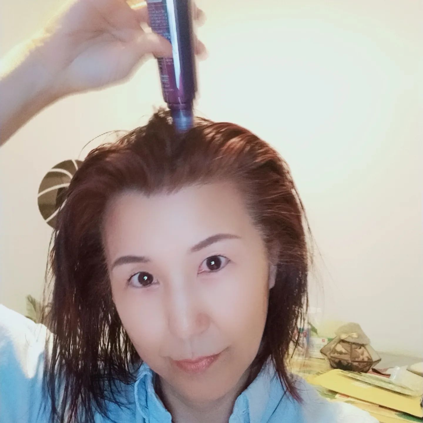 口コミ投稿：香りが良く、液垂れしなく、つけ心地も◎　生え際やトップのボリュームダウン箇所を念…