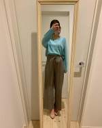 春まで活躍しそうなプチプラキレイ色ニット🌿🔖ニッセン u0040nissen_ladies_official Vネックニット：CIH0421E0011 ミント丸顔に嬉しいVネック。さらっ&hellip;のInstagram画像