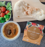 スープカレーがレンジで１分で食べれる幸せ♡ナンが好きで、よく食べるけどレトルトカレーじゃ多いし温めるのめんどうだし...って時ない？だけど、やっぱりナンにはカレーをつけたい!!ってい&hellip;のInstagram画像