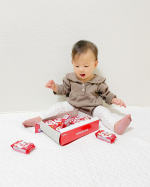 𓂃😊スマイルビスコをお試しさせて頂きました♡スマホで写真やデザインを選ぶだけで簡単にオリジナルのビスコを作ることができます！一箱で2つのデザインが選べるので今回はムスメの顔で2つのデザ&hellip;のInstagram画像