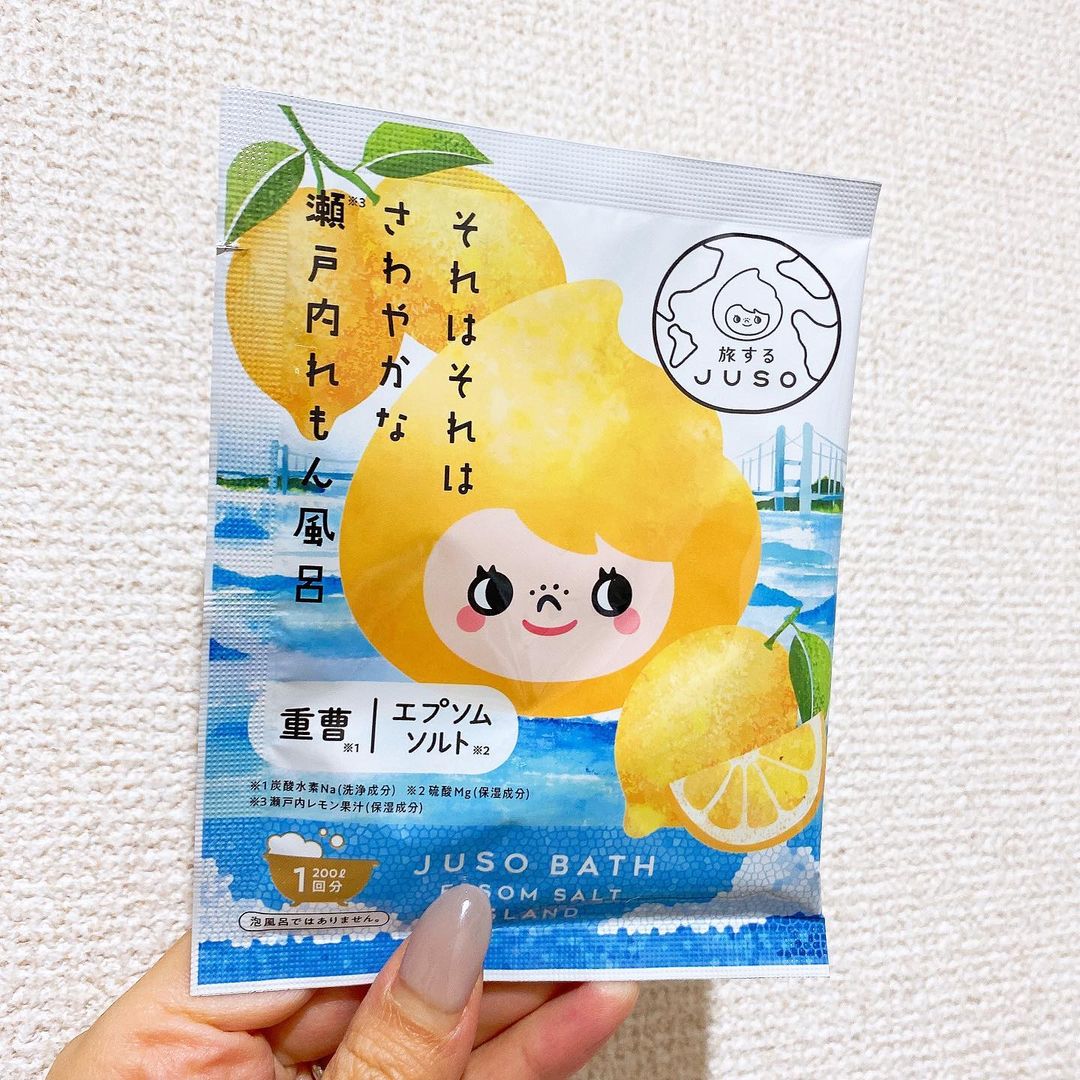 口コミ投稿：．．JUSO BATH POWDER ＃れもんの香り．．大人気入浴料シリーズJUSO BATH POWDERが「…