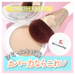 **　　　˗ˏˋ  𝐌𝐀𝐑𝐒𝐇 𝐅𝐈𝐄𝐋𝐃 ˎˊ˗　　マーシュフィールド SC クリームファンデS （レフィル）　　スリーウェイファンデブラシ濃いシミやニキビ跡などをしっかりカバー！ ファ&hellip;のInstagram画像
