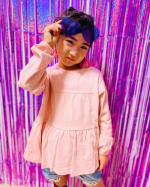 💗᠁᠁᠁⌘🌸💫💕☆✿　　u0040nissen_kids_official 様㈱ニッセン様☘️綿100u0025デザインTシャツ🍀を着用させていただきました🌈💛　商品番号❥CKI022&hellip;のInstagram画像