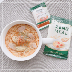 𓂃 𓈒𓏸𓂃 𓈒𓏸𓂃 𓈒𓏸𓂃 𓈒𓏸𓂃 𓈒𓏸　˗ˏˋ 豆100％のミニパスタ ˎˊ˗ZENB 糖質オフの食べるミニパスタスープコース6食セットランチにミニパスタをアレンジして食べてみましたー𓌉&hellip;のInstagram画像