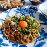 キンレイのまぜそば✨4種類セットいただきました。麺屋はなび 元祖台湾まぜそば豚骨魚介つけ麺カドヤ食堂つけそばタクマのぶっかけきしめん4種類の中からまぜそば食べたんだけどめっちゃ美味しか&hellip;のInstagram画像
