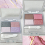 チャコットのお気に入りアイシャドウパレット😍✨ピンクのパレットがハットラグーンの魔法ラベンダーみのあるパレットがアンティークドール特に私はハットラグーンの魔法が大好き！！右下のラメがとって&hellip;のInstagram画像