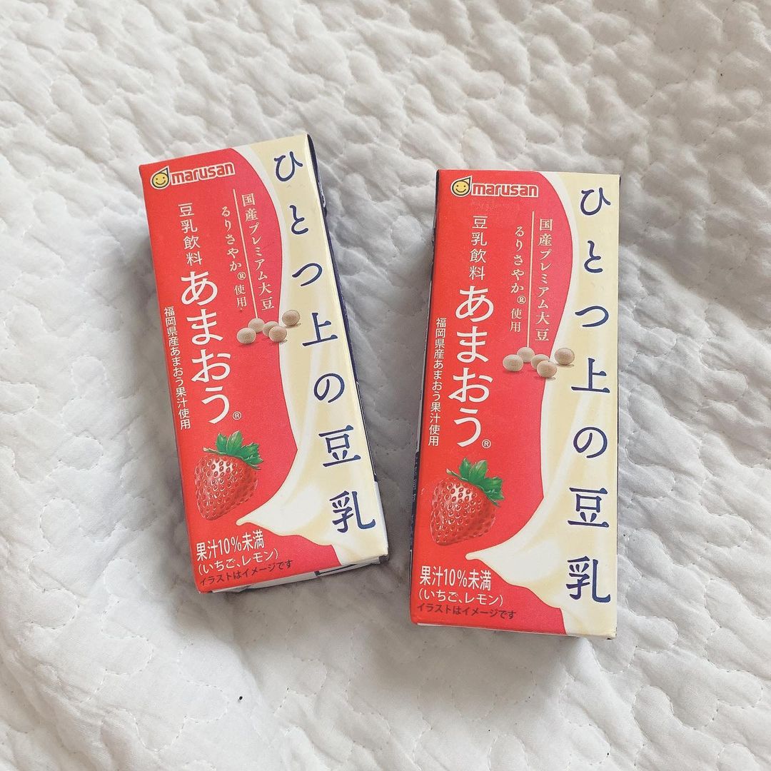 口コミ投稿：·マルサンアイ株式会社様の《 ひとつ上の豆乳 あまおう®🍓 》お試しさせて頂きました🌷…