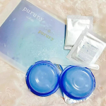 プルリのプレゼント企画が始まってるみたい😲急げ～🏃&zwj;♀私も使ってる高濃度炭酸パック💙塗った直後ほんのりポカポカしてそれがまた心地よいの☺お風呂上がりにカップを開けジェルとパウダーを付属の&hellip;のInstagram画像