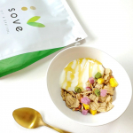 お腹いっぱい😋✨..最近朝ごはんはSOVE シリアル を食べてます🥄..SOVE シリアルとは▷▶▷1食分30gで、たんぱく質と食物繊維がとれる&ldquo;大豆と野菜のシリアル&rdquo;になります😊💡&hellip;のInstagram画像