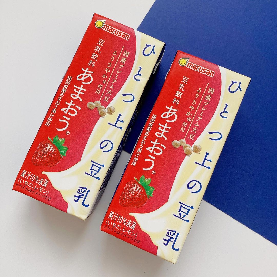 口コミ投稿：マルサンアイ（株）様　ひとつ上の豆乳 豆乳飲料あまおう®のご紹介です！u0040marusa…