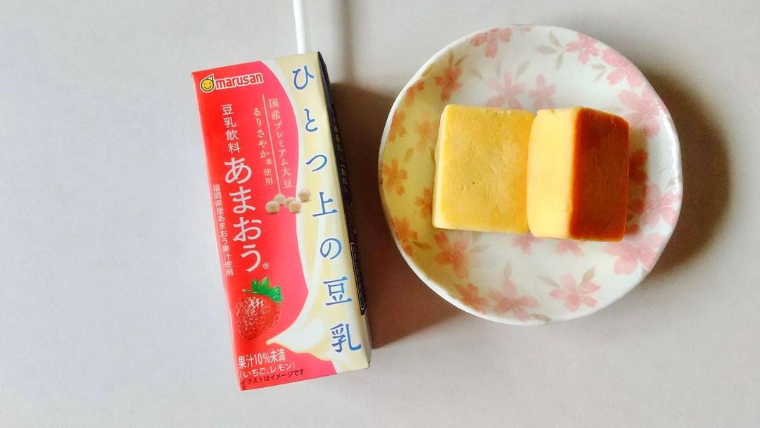 口コミ投稿：muffin_foundation#マルサンアイ #marusanai #ひとつ上の豆乳 #豆乳飲料あまおう #mo…