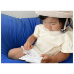 ♡ベルタベビー日焼け止めUV🧴使ってみました❣️液だと手で延ばして塗って薄くなるまでのばし〜ってやっぱ手間🥲シートは手のひらより少し大きめで、広げて一気に拭ける！顔まわりも使えるから&hellip;のInstagram画像