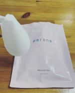 朝の洗顔シート🌚🌝 #ウツクシア #ポアノ #poreno という洗顔シート？ピーリングパッド、初めて使ってみた💪拭き取り化粧水とかは試したことあったけどこういうパックみたいなのは初めて。餃子の&hellip;のInstagram画像