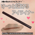 キングダム リキッドアイライナーR1 ディープブラウン「すっと綺麗に描ける！かすれにくい推しライナー」⋆┈┈┈┈┈┈┈┈┈┈┈┈┈┈┈⋆■特徴■・3種の毛をオリジナルブレンドし、驚きの&hellip;のInstagram画像